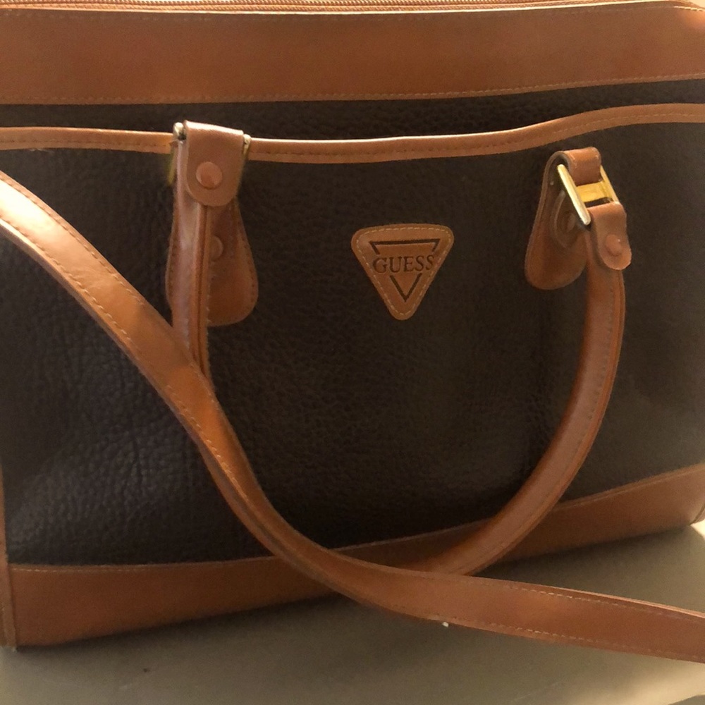 VTG leather Guess bag